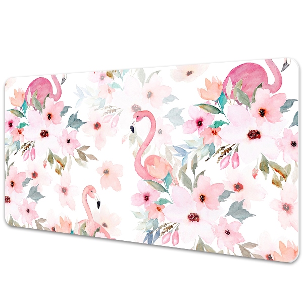 Tapete de secretária Flores de flamingos