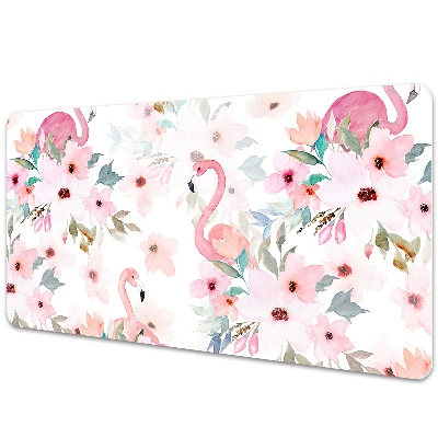 Tapete de secretária Flores de flamingos