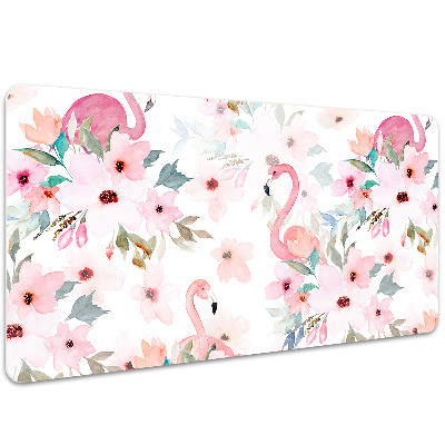Tapete de secretária Flores de flamingos