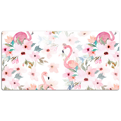 Tapete de secretária Flores de flamingos