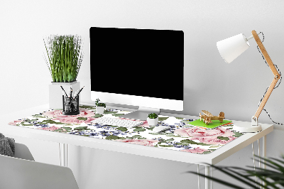 Tapete para secretária Rosas em aquarela