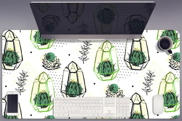 Tapete para secretária Cactos em pedaços