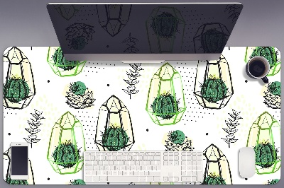 Tapete para secretária Cactos em pedaços