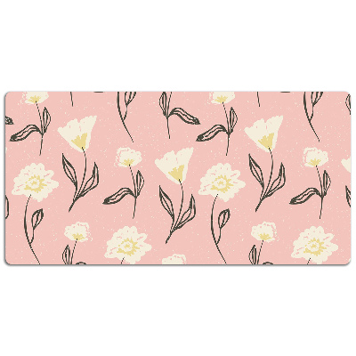 Tapete para secretária Flores delicadas