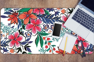 Tapete para secretária Flores coloridas
