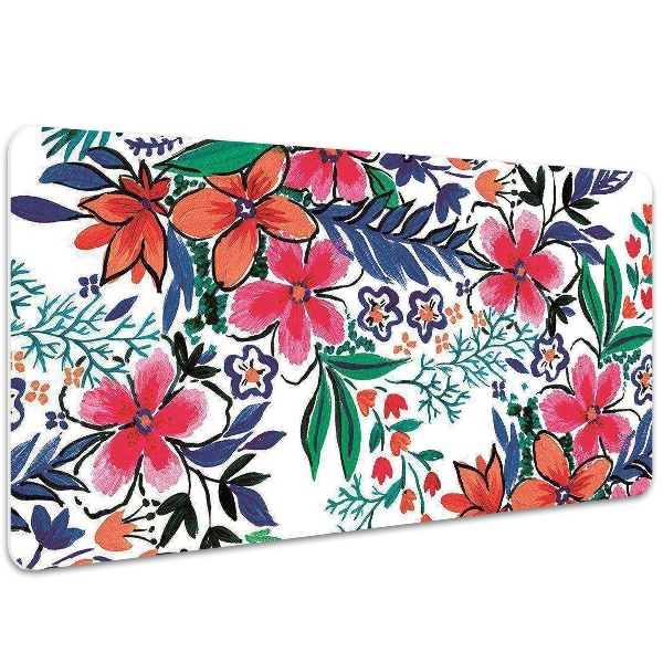Tapete para secretária Flores coloridas
