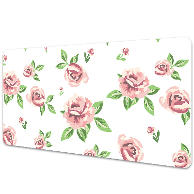Tapete de secretária Flores em tons pastel