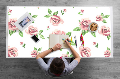 Tapete de secretária Flores em tons pastel
