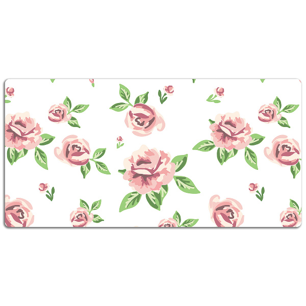 Tapete de secretária Flores em tons pastel