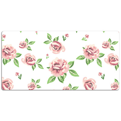 Tapete de secretária Flores em tons pastel