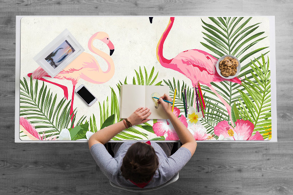 Tapete de secretária Dois flamingos