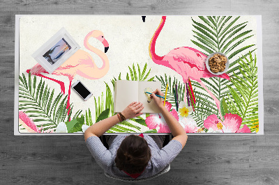 Tapete de secretária Dois flamingos