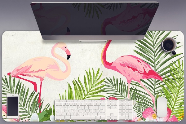 Tapete de secretária Dois flamingos