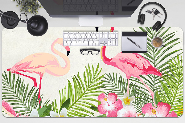 Tapete de secretária Dois flamingos
