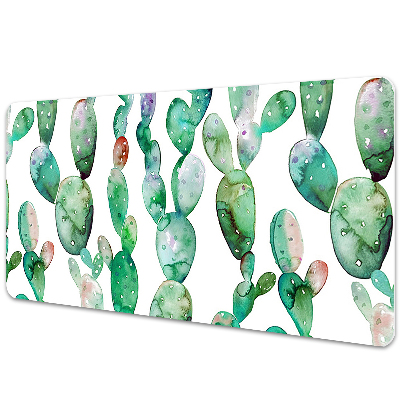 Tapete para secretária Cactos em aquarela