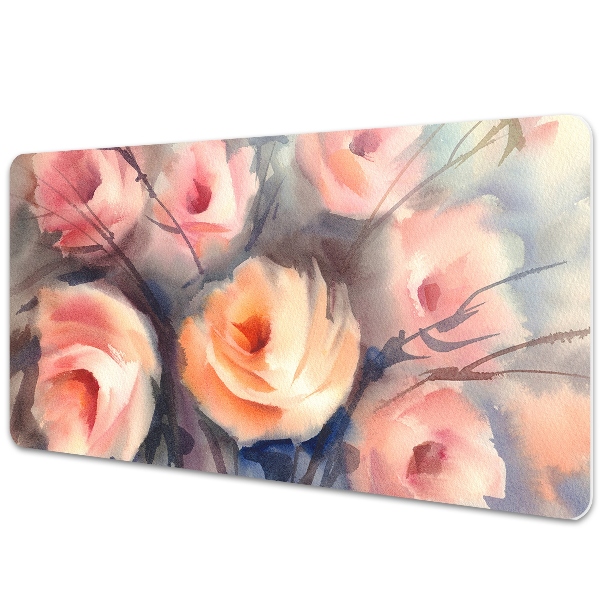 Tapete de secretária Rosas laranjas