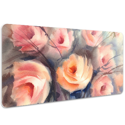 Tapete de secretária Rosas laranjas