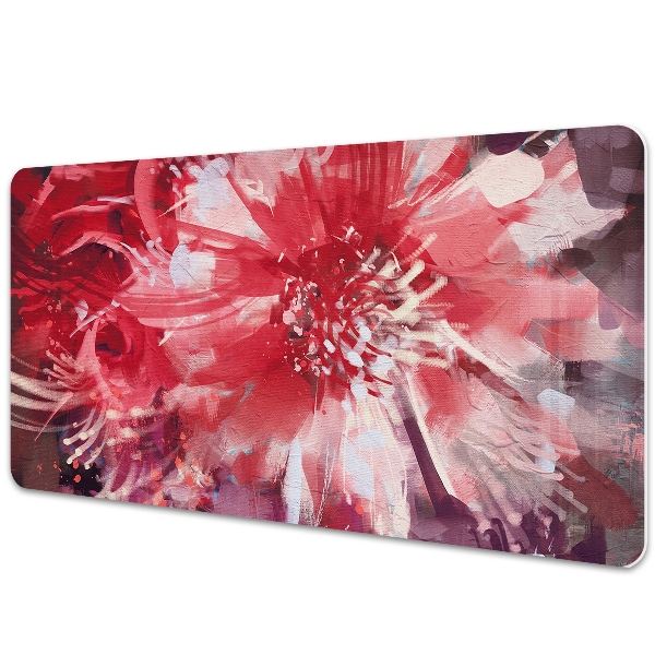 Tapete para secretária Flor vermelha