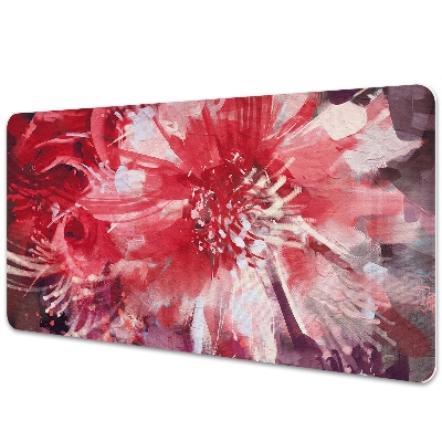 Tapete para secretária Flor vermelha