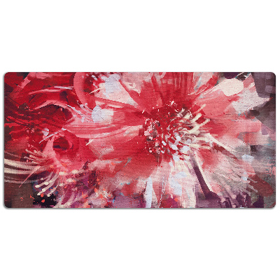 Tapete para secretária Flor vermelha