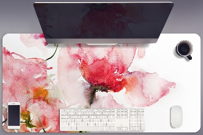 Base de secretária Flores em aquarela