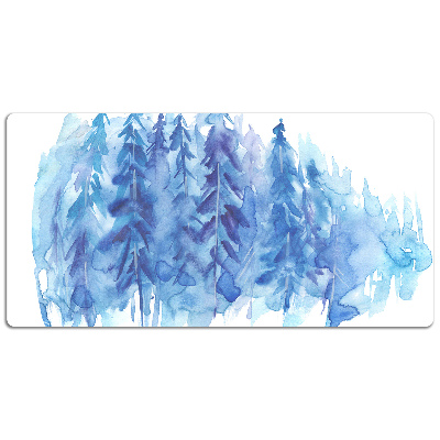 Tapete de secretária Floresta de inverno em aquarela
