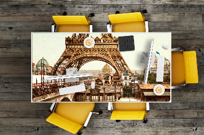 Tapete de secretária Torre Eiffel retrô