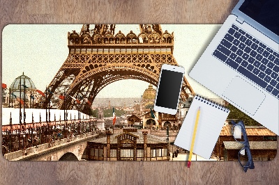 Tapete de secretária Torre Eiffel retrô