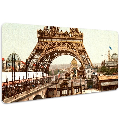 Tapete de secretária Torre Eiffel retrô