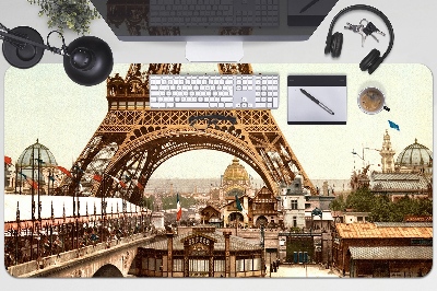 Tapete de secretária Torre Eiffel retrô