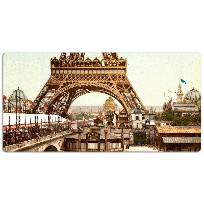 Tapete de secretária Torre Eiffel retrô