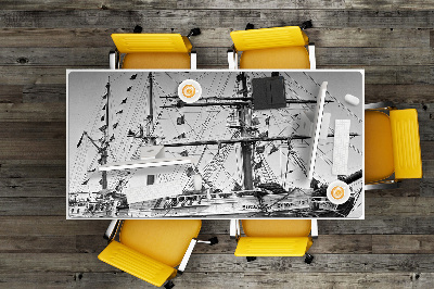 Base de secretária Navio vintage