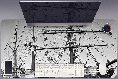Base de secretária Navio vintage