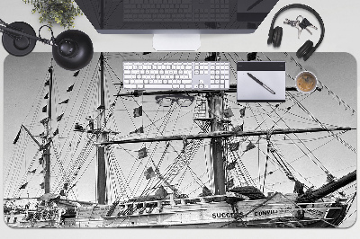 Base de secretária Navio vintage