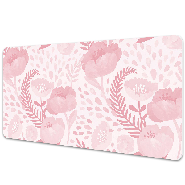 Tapete para secretária papoulas cor de rosa
