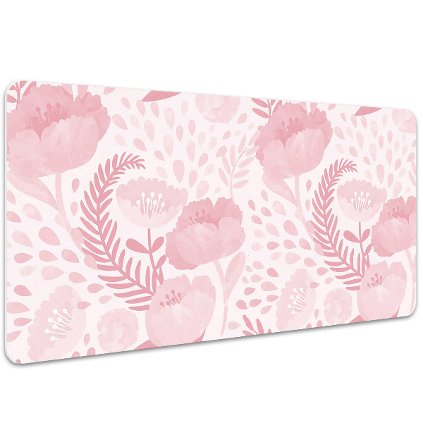 Tapete para secretária papoulas cor de rosa