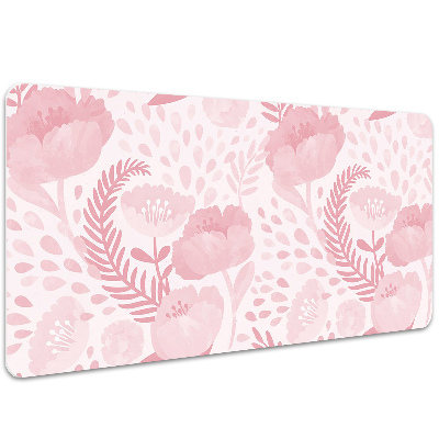 Tapete para secretária papoulas cor de rosa