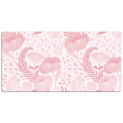 Tapete para secretária papoulas cor de rosa