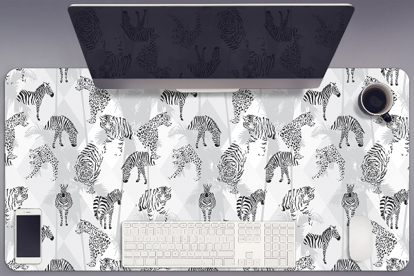 Tapete de secretária Tigres e zebras