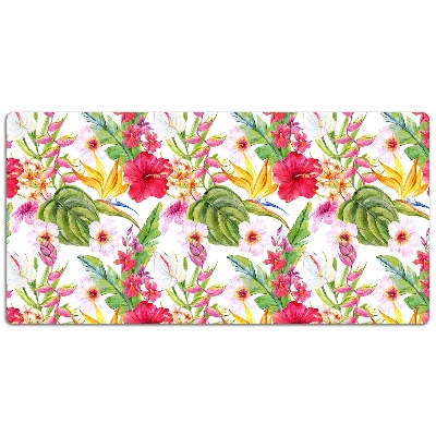 Tapete para secretária Hibisco exótico
