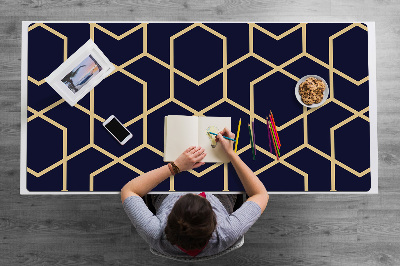 Tapete de secretária Padrão dourado