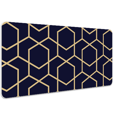 Tapete de secretária Padrão dourado