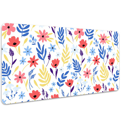 Tapete para secretária Flores coloridas