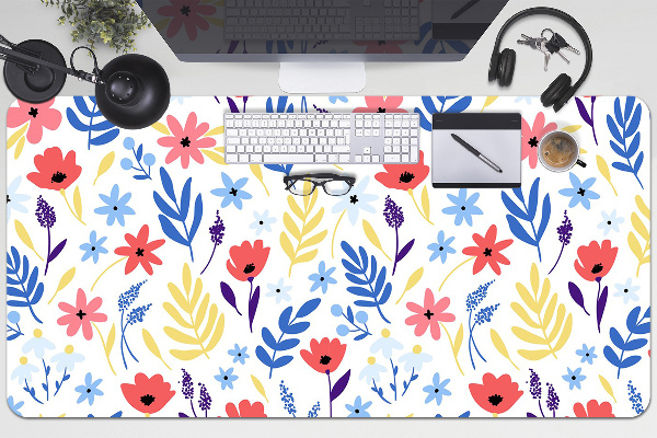 Tapete para secretária Flores coloridas