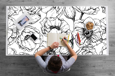 Base de secretária Motivo floral