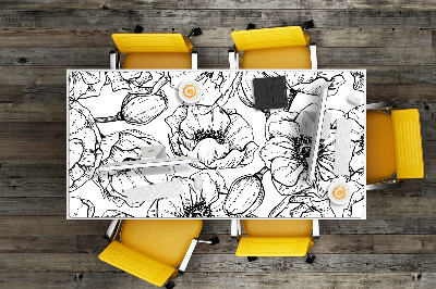 Base de secretária Motivo floral