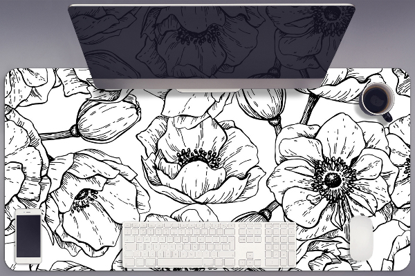 Base de secretária Motivo floral