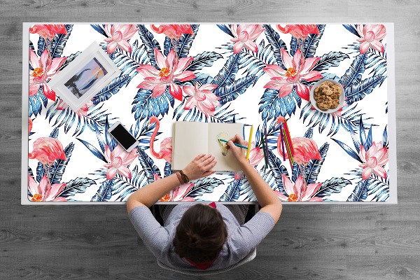 Tapete para secretária Flamingo pintado