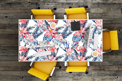 Tapete para secretária Flamingo pintado
