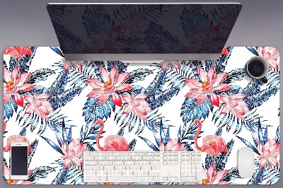 Tapete para secretária Flamingo pintado
